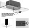 Clear Acrylic Floating Shelves 4 Pack, Wall Mounted Shelves with Free Tool and Accessories